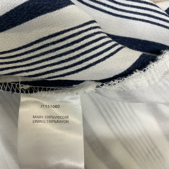 The Jetset Diaries Navy Blue White Her Allies Striped Maxi Wrap Skirt Size S - Picture 8 of 8